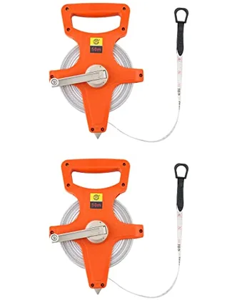 QWORK 1/2 in x 164' Fiberglass Tape Measure