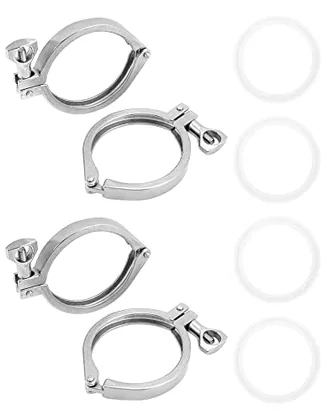 QWORK Heavy-Duty Single Pin Clamp (3 in Size) - Stainless Steel 304