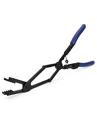 QWORK 35 Degree Long Hose Clamp Pliers
