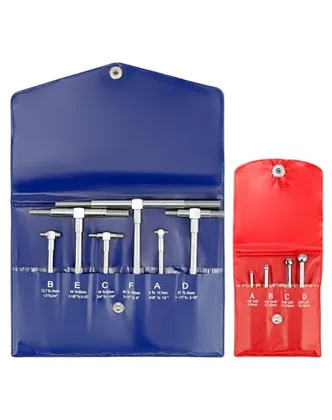 QWORK Stainless Steel Telescoping Bore Gauge Set - 1/8 in to 1/2 in