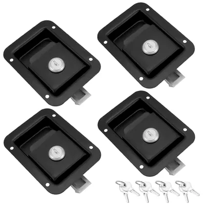 QWORK Flush Mount Trailer Door Lock 4 Pack