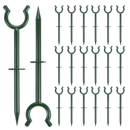 QWORK 3/4 in Garden Hose Holder Brackets - 20 Pcs Plastic Outdoor Hose