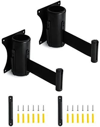 QWORK Wall Mounted Retractable Belt Barrier