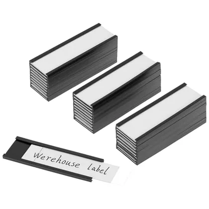 QWORK 30 Pack Magnetic Label Holders