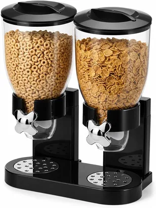 QWORK Double Dry Food Dispenser
