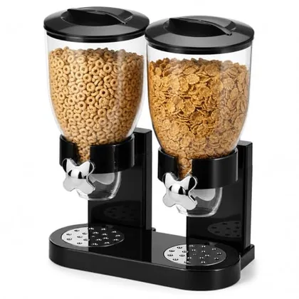 QWORK Double Dry Food Dispenser