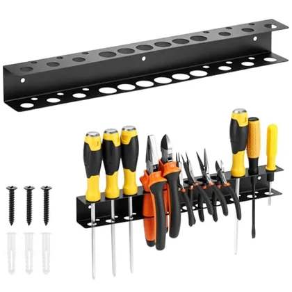 QWORK Screwdriver Pliers Holder Wall Mount