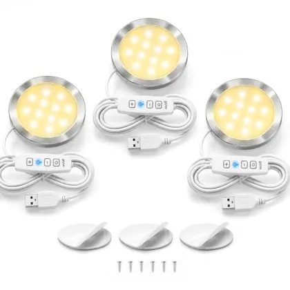 QWORK LED Lamp Kit 001 3-Pack for 3D Printing Projects - 3 Color