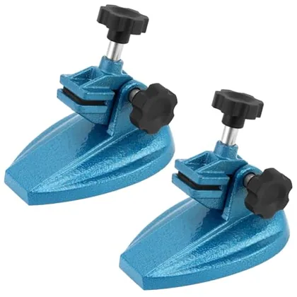 QWORK Micrometer Stand with Double Non-Slip Clamping Pad