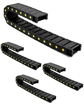 QWORK Plastic Enclosed Cable Drag Chain 25×77 mm