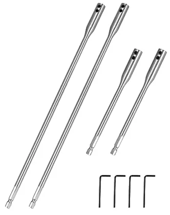 QWORK 8 Pcs 1/4 Extension Bit Set