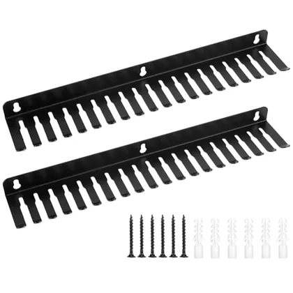 QWORK Cable Hanger Organizer for Efficient Cable Management - 19 Slots Each