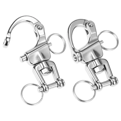 QWORK Jaw Swivel Snap Shackle Quick Release