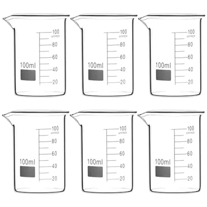 QWORK Sturdy Glass Beaker 100ml
