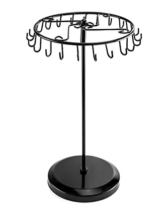QWORK Spinning Jewelry Tree Display Stand
