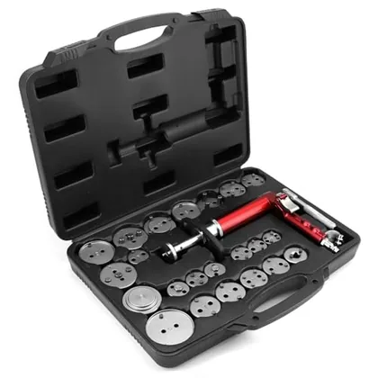 QWORK 24-Piece Pneumatic Brake Caliper Tool Set