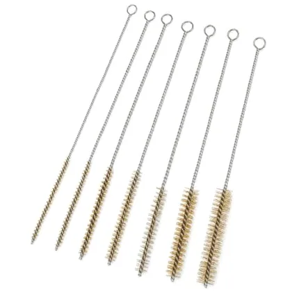 QWORK 7-Piece Brass Wire Bottle Brush Set