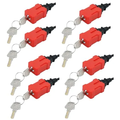 QWORK Electrical Cord Plug Lockout Device for Electrical Cord