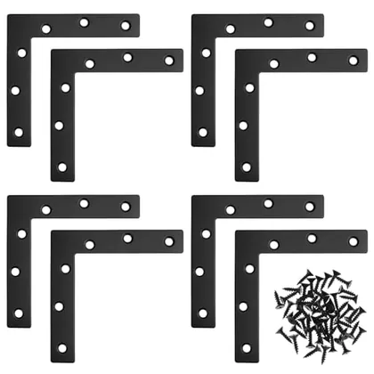 QWORK Flat L Brackets for Wood