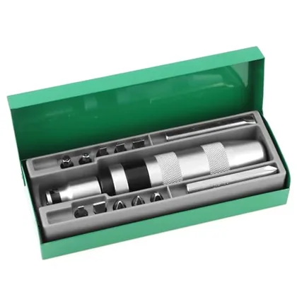 QWORK 1/2 in CR-V Hand Impact Screwdriver Set
