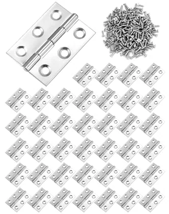 QWORK Butt Hinges Stainless Steel Ball Bearing Hinges