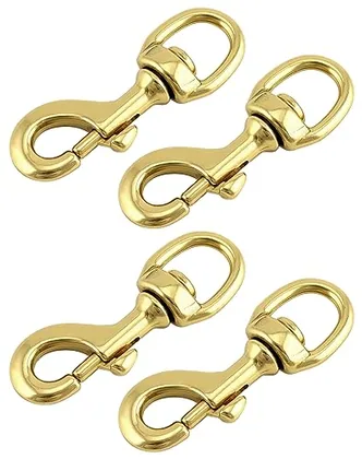 QWORK Flag Clip Swivel Spring Hook