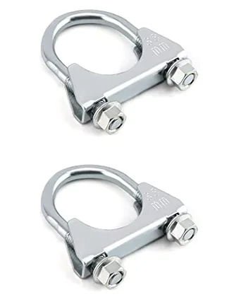 QWORK U-Bolt Muffler Tip Exhaust Hook