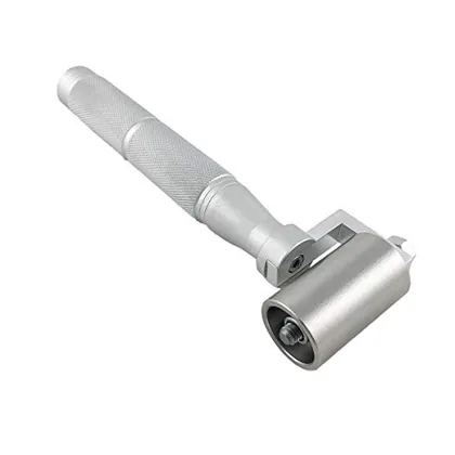 QWORK 1.5 in Stainless Steel Home Wallpaper Seam Roller Wall Paper