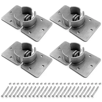 QWORK 2-7/8 in Round Puck Lock Set with Hasps