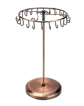 QWORK Spinning Jewelry Tree Display Stand