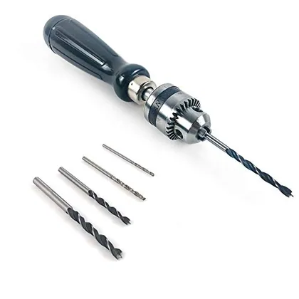 QWORK Pin Vise Hand Drill Bits