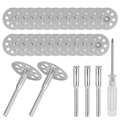 QWORK Diamond Cutting Wheel Set (22mm) - 39-Piece Kit