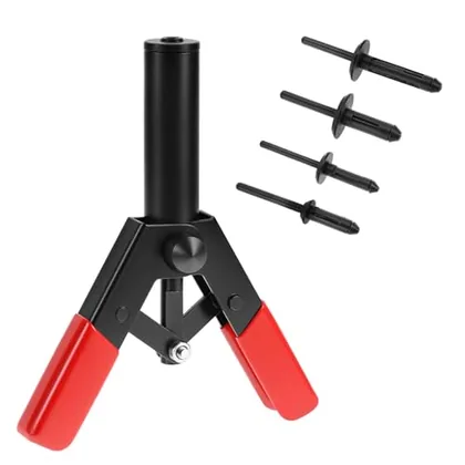 QWORK 41Pcs Poly Rivet Gun Set with Rivet Removal Tool