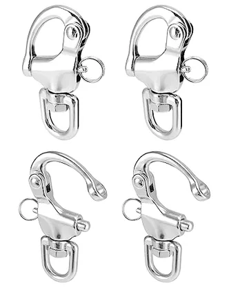 QWORK Swivel Eye Snap Shackle