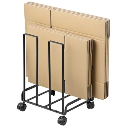 QWORK Heavy-Duty Carbon Steel Carton Storage Rack