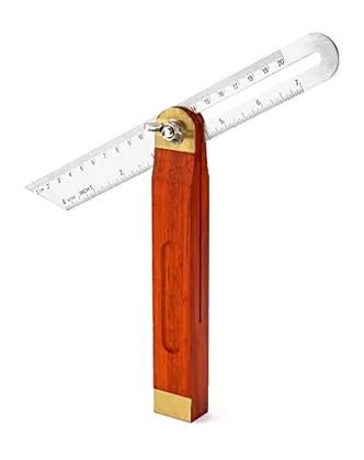 QWORK 9-Inch Stainless Steel T-Bevel Gauge Angle Finder
