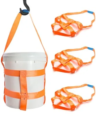 QWORK Durable Bucket Sling with Belly Bands for 5 Gallon Bucket