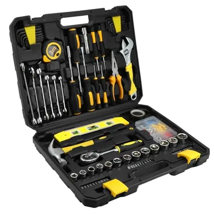 QWORK 140 Piece Complete Tool Box Tool Box