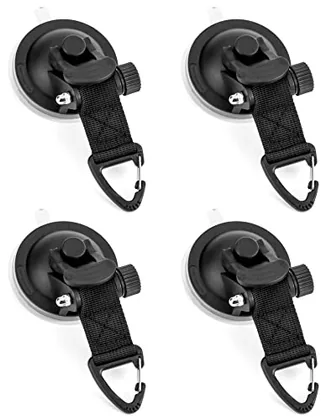 QWORK Heavy Duty Car Camping Tie Down Suction Cups