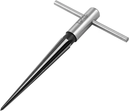 QWORK Tapered Reamer (1/8 in / 3mm - 1/2 in / 13mm) Straight Flute