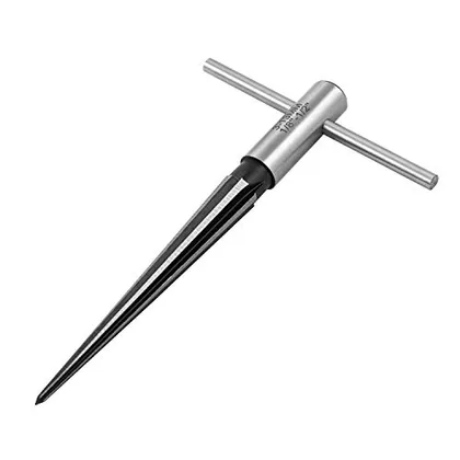 QWORK Tapered Reamer (1/8 in / 3mm - 1/2 in / 13mm) Straight Flute