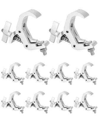 QWORK Aluminum Stage Light Truss Clamp 10 Pack