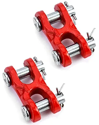QWORK 3/8 Inches Twin Clevis Safety Chain Repair Links
