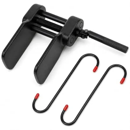 QWORK Brake Caliper Press Tool and 2 PCS Hanger Hooks Kit