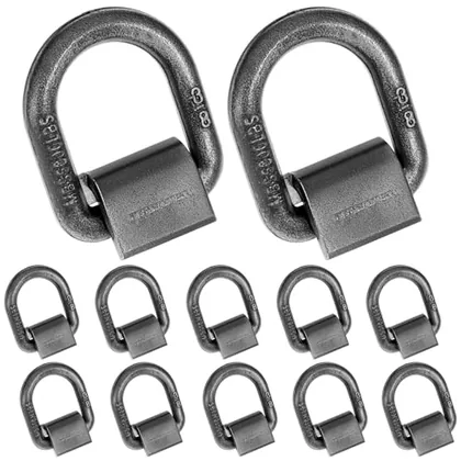 QWORK 3/8 in Heavy Duty Weld-On Forged D Ring