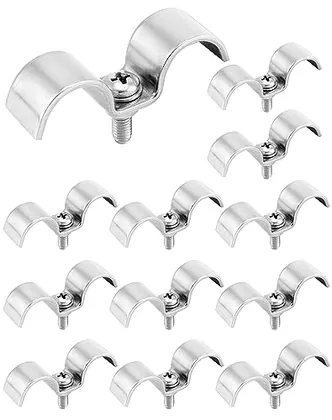 QWORK Stainless Steel Double Line Clamp