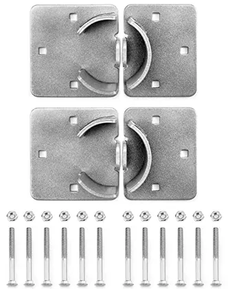 QWORK Heavy Duty Puck Lock and Hasp
