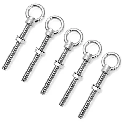 QWORK Stainless Steel Machinery Eye Bolt with Shoulder