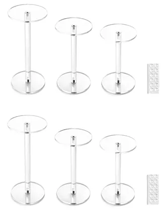 QWORK Round Acrylic Display Stand