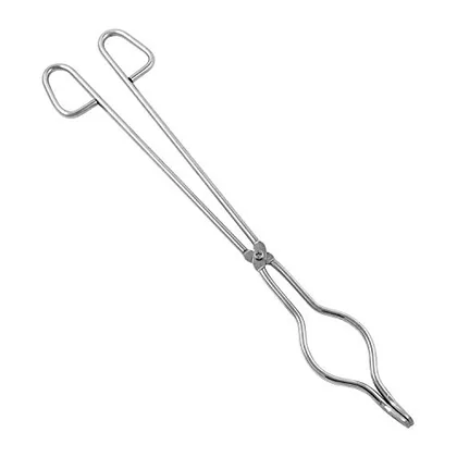 QWORK 16 in Stainless Steel Crucible Tongs for Laboratory